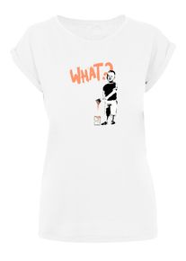 Merchcode Herren T-Shirt "Merchcode Damen Ladies What T-Shirt", weiß, casual, Gr. S, unifarben, 100% Baumwolle, Shirts