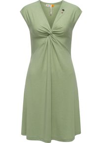 Ragwear Damen Jerseykleid "Comfrey Solid", grün, feminin, Gr. M, Material: 48% Viskose, 47% Polyester, 5% Elasthan, Kleider, stylisches Sommerkleid