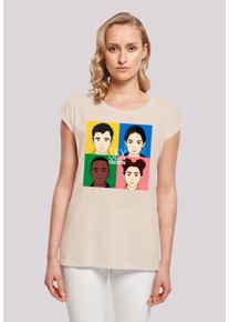 F4NT4STIC Damen T-Shirt "Sex Education Blur Cover", weiß, casual, Gr. 4XL, Obermaterial: 100% Baumwolle, Shirts, Premium Qualität