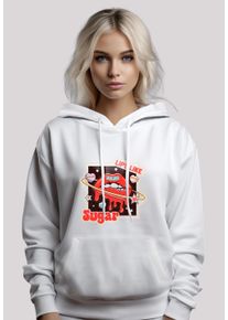 F4NT4STIC Damen Kapuzenpullover "Lips like sugar retro fashion Valentinstag", weiß, casual, Gr. S, Obermaterial: 65% Baumwolle, 35% Polyester,