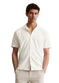 Marc O'Polo MARC O'POLO Herren Poloshirt "aus Bio-Baumwoll-Mix", weiß, casual, Gr. S, unifarben, Obermaterial: 95% Baumwolle, 5% Elasthan, Shirts