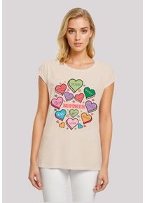 F4NT4STIC Damen T-Shirt "Muttertag Mama Herzen", weiß, casual, Gr. XXXL, Obermaterial: 100% Baumwolle, Shirts, Premium Qualität