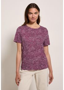Cecil Damen T-Shirtcherry blossom pink, casual, Gr. XXL, bedruckt, Web, Stoff, 50% Baumwolle, 50% Modal , Shirts, mit Rundhalsausschnitt