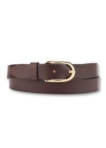 Bernd Götz BERND GÖTZ Damen Ledergürtel, braun, casual,modisch,klassisch, Gr. 105, unifarben, Leder, Gürtel, mit goldener Schließe