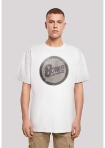 F4NT4STIC Herren T-Shirt "David Bowie Rock Music Band Circle Logo", weiß, casual, Gr. XXL, Obermaterial: 100% Baumwolle, Shirts, Print