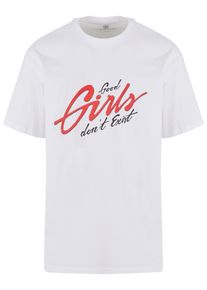 Herren T-Shirt "Upscale by Mister Tee Good Girls Oversize Tee", weiß, casual, Gr. XS, UPSCALE BY MISTER TEE, bedruckt, 100% Baumwolle, Shirts