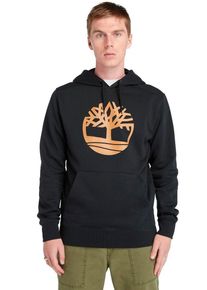 Timberland Herren Kapuzensweatshirt, schwarz-weiß, sportlich, Gr. L, Obermaterial: 85% Baumwolle, 15% Polyester, Sweatshirts