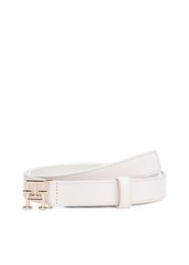 Tommy Hilfiger Damen Ledergürtel "TH MODERN 2.5", weiß, casual, Gr. 80, unifarben, Rindsleder, Gürtel, Größenverstelbar