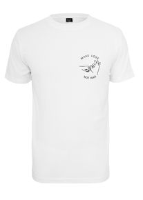 MisterTee Herren T-Shirt "MisterTee Herren Make Love Tee", weiß, casual, Gr. XXL, unifarben, 100% Baumwolle, Shirts