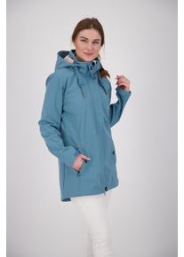 DEPROC Active Damen Softshellmantel "ANKERGLUTBRISE WMN", blau, casual, Gr. 38, 96% Polyester; 4% Elasthan, Mäntel, auch in Großen Größen erhältlich