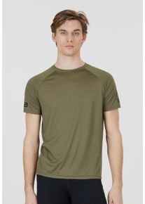 ELITE LAB Herren Funktionsshirt "LAB", grün, casual, Gr. L, unifarben, 100% Polyester, Shirts, mit praktischen Mesheinsätzen