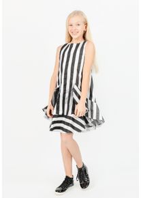 Gulliver Damen Jerseykleid, schwarz-weiß, casual, Gr. 146, gestreift, mehrfarbig, 100% Baumwolle, Kleider, mit Streifen Muster
