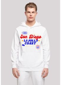 F4NT4STIC Herren Kapuzenpullover "San Diego HOODIE", weiß, casual, Gr. XS, Obermaterial: 50% Baumwolle, 50% Polyester, Pullover, Print