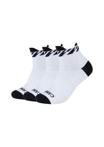 Camano Damen Kurzsocken "Sport-Kurzsocke 3er Pack", Gr. 43, weiß, 95% Polyamid 4% Elasthan 1% Polyester, Colorblocking, Socken