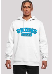 F4NT4STIC Herren Kapuzenpullover "Skiing Season Winter Sport", weiß, casual, Gr. S, Obermaterial: 65% Baumwolle, 35% Polyester, Pullover, Premium