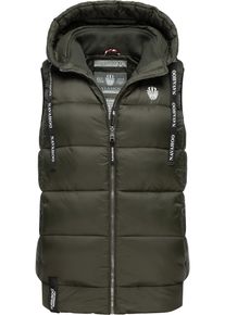 Navahoo Damen Steppweste "Kassidy", grün, modisch, Gr. S, Oberstoff: 100% Nylon; Futter: 100% Polyester; Wattierung: 100% Polyester, Westen,
