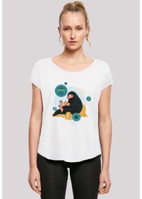 F4NT4STIC Damen T-Shirt "Phantastische Tierwesen Sitting Niffler", weiß, casual, Gr. XL, Obermaterial: 100% Baumwolle, Shirts, Damen,Premium