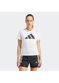 Damen Laufshirt "RUN IT TEE", weiß, sportlich, Gr. M, adidas Performance, Obermaterial: 100% Polyester, Shirts