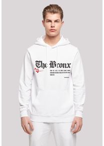 F4NT4STIC Herren Kapuzenpullover "The Bronx HOODIE", weiß, casual, Gr. M, Obermaterial: 50% Baumwolle, 50% Polyester, Pullover, Print