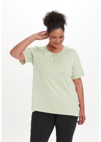 Q BY ENDURANCE Herren Funktionsshirt "BREE MELANGE", grün, feminin, Gr. 50, meliert, 92% Polyester, 8% Elasthan, Shirts, mit QUICK DRY-Technologie