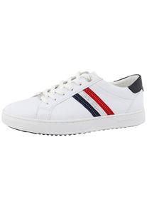 Tom Tailor Damen Plateausneaker "Ellen", Gr. 42, weiß, Lederimitat, sportlich, Schuhe, mit Tom Tailor Stickerei, Freizeitschuh, Halbschuh, Schnürschuh