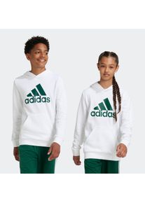Kinder Kapuzensweatshirt "BIG LOGO ESSENTIALS COTTON HOODIE", weiß, sportlich, Gr. 176, adidas Sportswear, Obermaterial: 77% Baumwolle, 23%