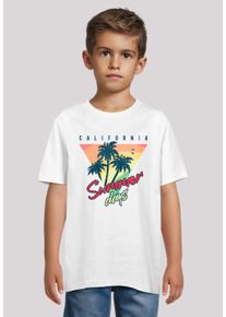 F4NT4STIC Mädchen T-Shirt "California Palmen Retro", weiß, casual, Gr. 158, Obermaterial: 100% Baumwolle, Shirts, Premium Qualität