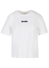 MISS TEE Herren T-Shirt "Miss Tee You Wish Tee", weiß, casual, Gr. S, bedruckt, 100% Baumwolle, Shirts