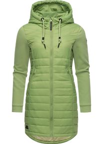 Ragwear Damen Steppmantel "Lucinda Long", grün, sportlich, Gr. XL, Obermaterial: 100% Polyester, Obermaterial Ärmel: 100% Baumwolle, Futter: 100%