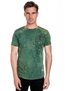 Rusty Neal Herren T-Shirt, grün, Gr. XXXL, Batikmuster, 100% Baumwolle, Shirts, im tollen Vintage-Look