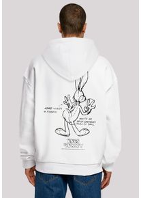 F4NT4STIC Herren Kapuzenpullover "Looney Tunes Bugs Bunny White Belly", weiß, casual, Gr. XXXL, Obermaterial: 100% Baumwolle, Pullover, Print