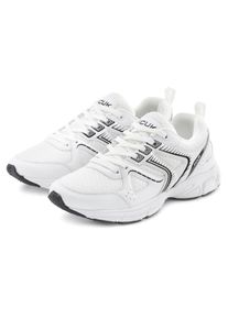 FCUK Damen Sneaker, Gr. 36, schwarz-weiß, Obermaterial: 80% Textilmaterial, 20% Lederimitat. Futter: 100% Textilmaterial. Decksohle: 100%