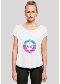 F4NT4STIC Damen T-Shirt "Alien Kopf", weiß, casual, Gr. XXL, Obermaterial: 100% Baumwolle, Shirts, Premium Qualität