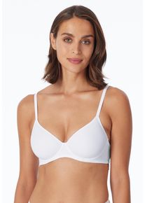 Schiesser Damen Schalen-BH ""Air"", Gr. 85, weiß, Microtouch, Obermaterial: 90% Polyester, 10% Elasthan, unifarben, casual, BHs, mit feiner,
