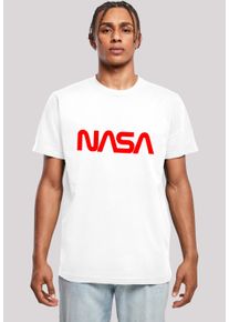 F4NT4STIC Herren T-Shirt "NASA Modern Logo White", weiß, casual, Gr. XL, Obermaterial: 100% Baumwolle, Shirts, Herren,Premium