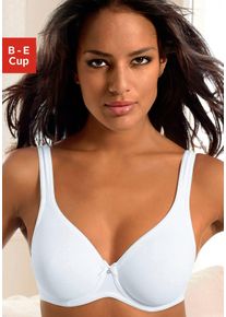 Lascana Damen T-Shirt-BH "perfect basic", Gr. 80, weiß, Microtouch, Obermaterial: 54% Polyamid (TACTEL), 31% Baumwolle, 15% Elasthan (LYCRA), Basic,