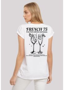 F4NT4STIC Damen T-Shirt "French 75 From Paris With Love", weiß, casual, Gr. XL, Obermaterial: 100% Baumwolle, Shirts, Premium Qualität