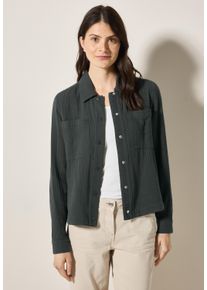 Cecil Damen Blousonslate khaki, casual, Gr. XXL, unifarben, Web, 100% Baumwolle, Jacken, aus reiner Baumwolle