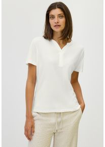 Cecil Damen T-Shirt, weiß, casual, Gr. XXL, unifarben, Stoff, 50% Modal, 50% Baumwolle, Shirts, aus elastischem Materialmix