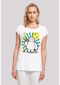 F4NT4STIC Damen T-Shirt "Big Hero 6 Baymax Lollypop", weiß, casual, Gr. XXXL, Obermaterial: 100% Baumwolle, Shirts, Premium Qualität