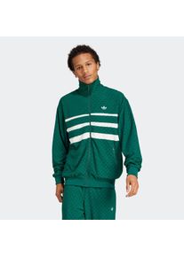 Herren Outdoorjacke "Q12 MONOGRAM T", grün, sportlich, Gr. XL, adidas originals, Obermaterial: 96% Polyester, 4% Elasthan, Jacken