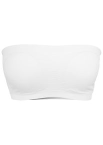 Urban Classics Damen Sport-BH "Urban Classics Damen Ladies Pads", Gr. XL, weiß, 90% Polyamid, 10% Elasthan, BHs