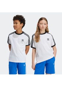 Kinder T-Shirt "3 STRIPE TEE", weiß, sportlich, Gr. 146, adidas originals, Obermaterial: 100% Baumwolle, Shirts, drei Streifen Shirt für Kinder