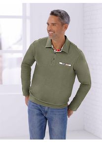 CLASSIC Herren Poloshirt "Langarm-Poloshirt", grün, Gr. 60, unifarben, 100% Baumwolle, Webware:100% Baumwolle, Shirts