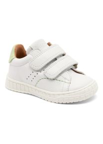 bisgaard Kinder Sneaker "julian Weite: normal", Gr. 23, weiß, Leder, unifarben, casual, Schuhe, Klettschuh mit Wechselfußbett, Größenschablone zum