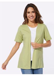 Classic Basics Damen Shirtjacke "Shirtjacke", grün, Gr. 56, geblümt, gemustert, unifarben, 100% Baumwolle, Shirts
