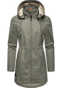 Ragwear Damen Kurzmantel "Dakkota II", grün, modisch, Gr. 4XL, Obermaterial: 100% Polyester, Innenfutter: 100% Polyester, Mäntel, Wasserdichter