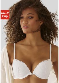 s.Oliver Damen Push-up-BH, Gr. 90, weiß, Microtouch, Obermaterial: 60% Polyamid, 35% Polyester, 5% Elasthan, feminin, BHs, mit praktischem