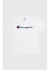 Champion Kinder T-Shirt, weiß, sportlich, Gr. XXL, Obermaterial: 100% Baumwolle, Shirts, für Kinder
