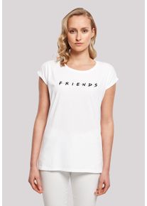 F4NT4STIC Damen T-Shirt "'FRIENDS TV Serie Text Logo WHT'", weiß, casual, Gr. XXL, Obermaterial: 100% Baumwolle, Shirts, Print